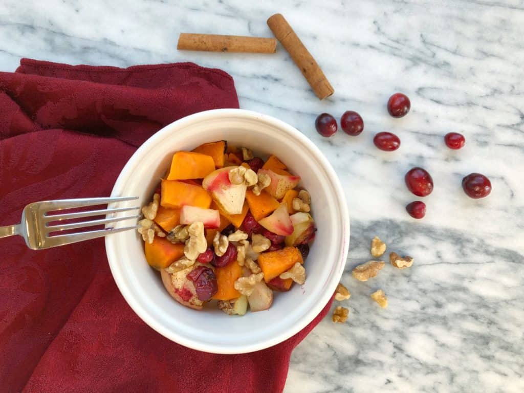 baked sweet potato apple cranberry whole30 compliant recipe