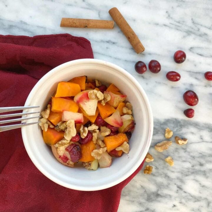 baked sweet potato apple cranberry whole30 compliant recipe