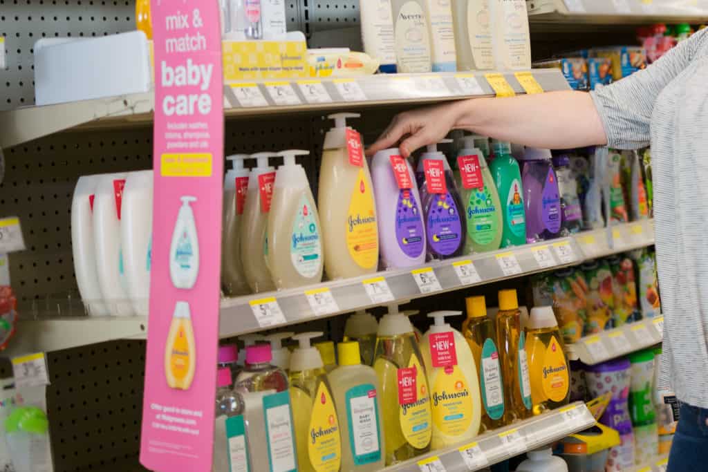 johnsons baby products in walgreens