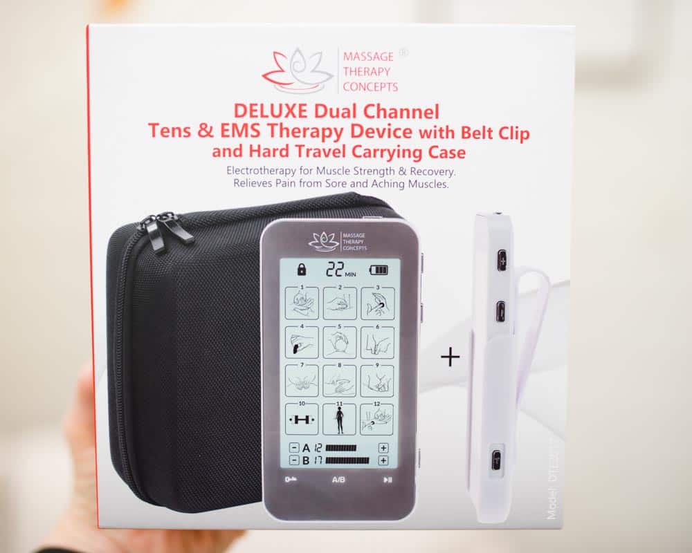 massage therapy concepts TENS and EMS therapy device