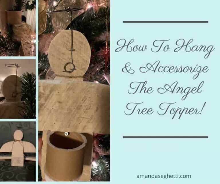 How to Make a Farmhouse Wooden Angel Tree Topper DIY Tutorial
