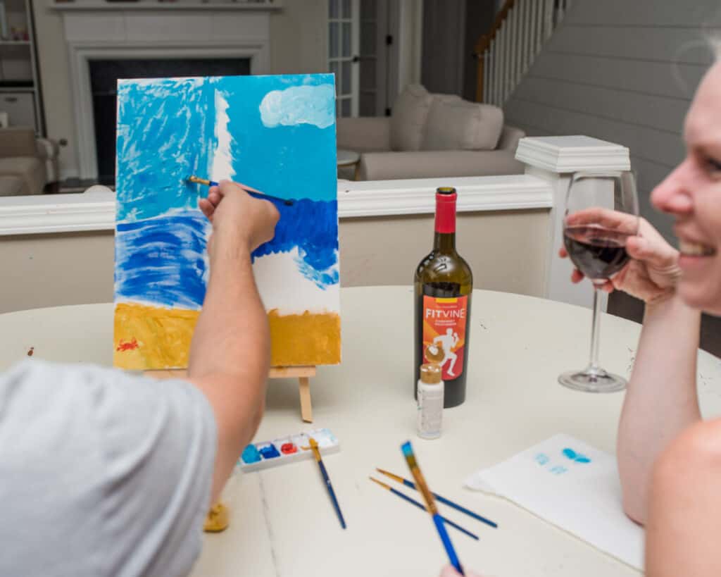 Couples Paint and Sip Activity  Date Night at Home - Amanda Seghetti