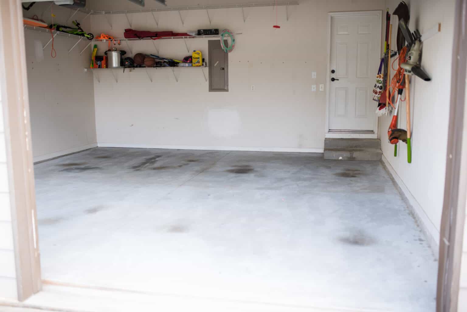 How to Paint Your Garage Floor Easy DIY Tutorial Amanda Seghetti
