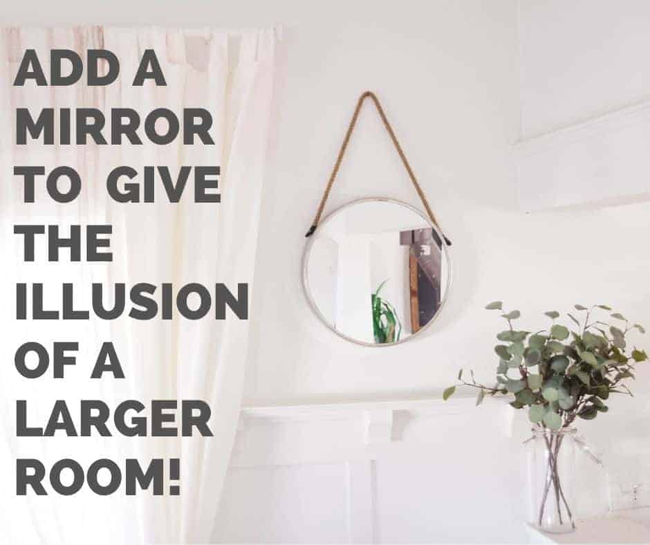 use a mirror for simple home decor update