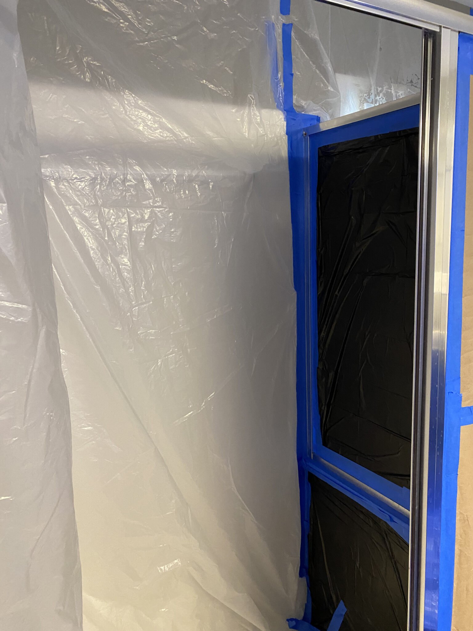 How to Paint Your Shower Door Frame Easy DIY Tutorial Amanda Seghetti