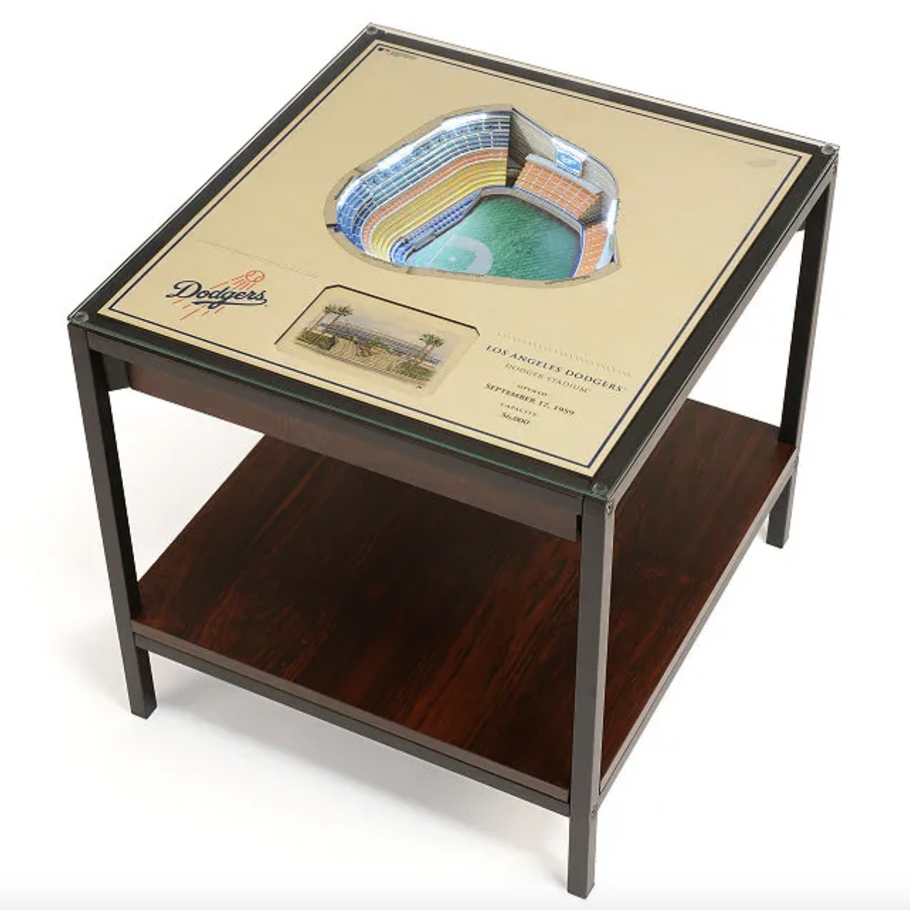 Baseball Stadium Lights End Table