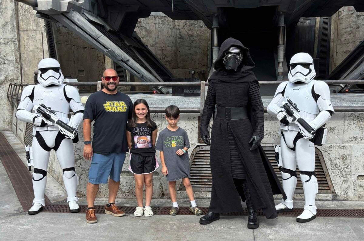Why We Stopped Eating Artificial Food Dyes (And What Happened) 11 family at hollywood studios florida with kylo ren and stormtroopers